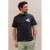 Kultivate relaxed gebloemde gebloemd T-shirt met backprint antraciet