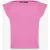 Geribde blouse met boothals