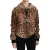 Dolce & Gabbana Vrouwen Trui met Bruine Kap en Studded Ayers Leopard