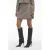 VILA geruite mini rok beige