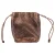 Bottega Veneta Trekkoord Tas in Bronzen Cervo Leder