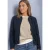 Licht sweatshirt met textuur en ritssluiting