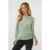 EsQualo Sweater Collar Basic Knit Jade