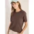 Cecil Dames Trui met korte mouwen en structuur in Beige