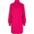 EsQualo Dress Rib & Pattern Fuchsia