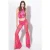 PINKO Chippewa Trousers Multi Fuchsia/red