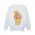 Disney Meisjes Winnie The Pooh Sweatshirt met hartjesogen (Wit)