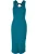 Urban Classics – Midi Sleeveless Rib Lange jurk – XXL – Blauw