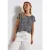 Street One Dames Shirt met uitsnede in Blauw