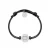 Philipp Plein Jewellery Armband ‘LINKED’  zwart / zilver