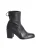 Stuart Weitzman Shorty Enkellaarsjes in Zwart Leder