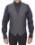 Dolce & Gabbana Heren Grijs Gestreept Wol Zijden Jurk Vest Gilet