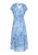 DreiMaster Vintage Jurk  turquoise / wit