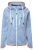 LAURASØN Sweatvest  blauw gemêleerd / oranje