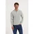Saint Steve regular polo met ingebreid patroon GUNTHER grijsgroen
