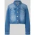 Marc Cain Kort jeansjack met franjes