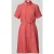 Jake*s Casual Overhemdjurk van mix van viscose en lyocell met strikceintuur