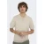 ONLY & SONS regular polo gebreid zand