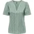 Only Onldia s/s v-neck pleat top cs jrs jadeite