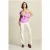POM Amsterdam Jeans – Kate Flare Blooming Ecru Beige
