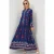 Geprinte V-hals Maxi-jurk