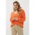 EsQualo Sweater V-neck Tape Yarn Apricot
