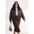 TRENDYOLMİLLA Dames Bruin Effen Oversized Grote maten Jassen