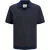 Jack And Jones Heren Gebreid Split Hals Poloshirt (Nachtelijke hemel)