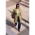 TRENDYOLMİLLA Dames Kaki Effen Lang Oversized Trenchcoats