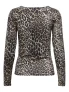 Only Female Shirts En Tops Onllone Aop L/s Two Way Top Jrs