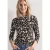 Shirt met 3/4-mouwen, col en print