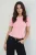 TRENDYOLMİLLA Dames Roze Effen Kort Getailleerd Blouses