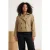 TRENDYOLMİLLA Dames Beige Effen Regular fit Grote maten Trenchcoats