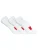 HUGO 3-Pack Label Lage Sokken, Wit