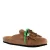 DWRS suède clogs met franjes – cognac