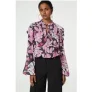 Fabienne Chapot Bibi Long Sleeve Blouse Antra/bubble Gum Pin
