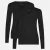 Dames-T-shirt met lange mouwen en v-hals Bamboo Basics Liv (x2)