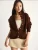 Bianco Lucci Gebreid vest  bruin