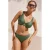 Freya niet-voorgevormde beugel bikinitop Arizona Wave met lurex groen