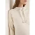 Cecil Dames Sweater met gebreide mouwen in Beige