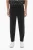 Broek met normale taille en slim fit en enkelrits in zwart
