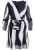 Cloud5ive Jurk  donkerbeige / navy / wit