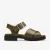 Orinoco Cross Dark Olive Lea Sandalen