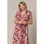 &Co Woman midi blousejurk met print – rood
