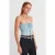 Vrouwen Strapless Crop Blouse met Strikdetail