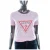 Guess dames T-shirt met diamant- en driehoekmotief