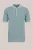WE Fashion – Heren regular fit fijngebreide polo – Regular fit – Groenblauw – Katoen –