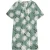 White Stuff June Linen Shift Dre Green Printed