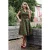Topvintage exclusive ~ Angie flower swing jurk in groen