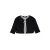 LEVV gebreid vest – zwart/wit